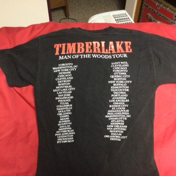JUSTIN TIMBERLAKE concert tshirt - Picture 2 of 2